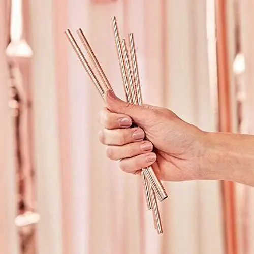 Buy Copper Straws 14 Cm Size 6 Pcs Solid 100% Copper Drinking Straws For Sale By Indian Exporters At Low Prices copper straws
