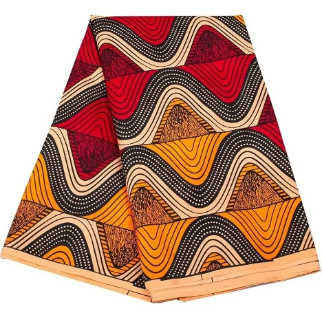 Wholesale High Quality 100% Cotton Fabric African Wax Print Ankara and Holland Vitenge Wax Cotton Fabric