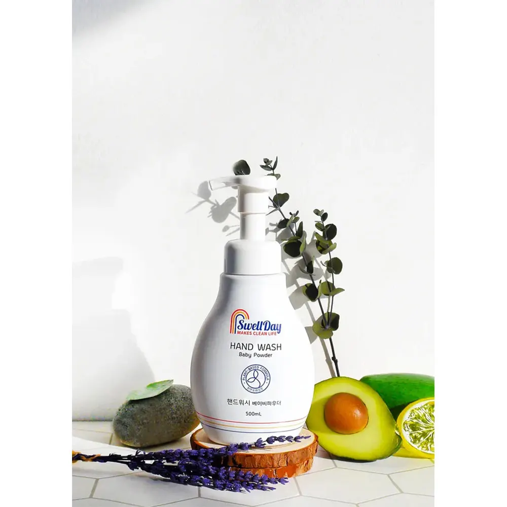 [SWELLDAY]KOTRA Hand face Wash Made in Korea Hand wash with vegetable ingredients for Deep Cleansing with soft baby powder scent