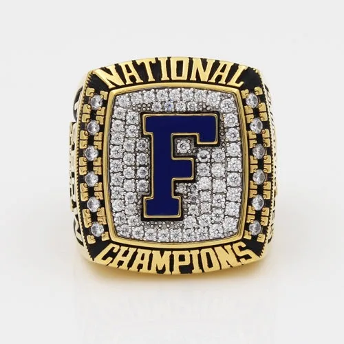 2008 Florida Gators BCS National Championship Ring Unisex  XXXVI Classic 925 Silver with Diamond for Wedding Engagement Party
