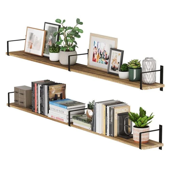 Modern Floating Wall Shelves Minimalist Design for Stylish Storage & Display