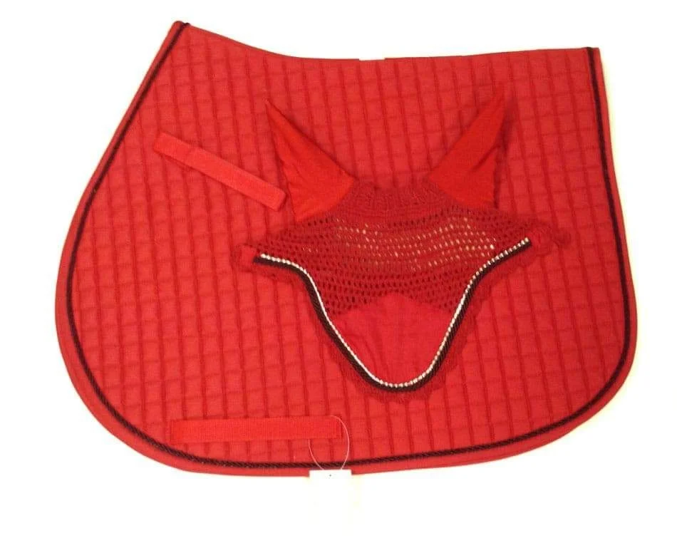 Коврик для седла лошади из атласной ткани с красивой вышивкой