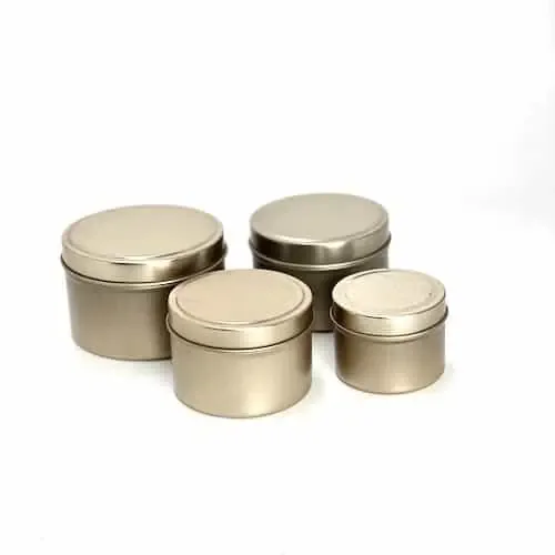 Multi-color Wholesale Luxury Crafts Candle Packaging Metal Tin Box In Bulk Empty Candles Jars  Customize Handmade Wedding Birthd