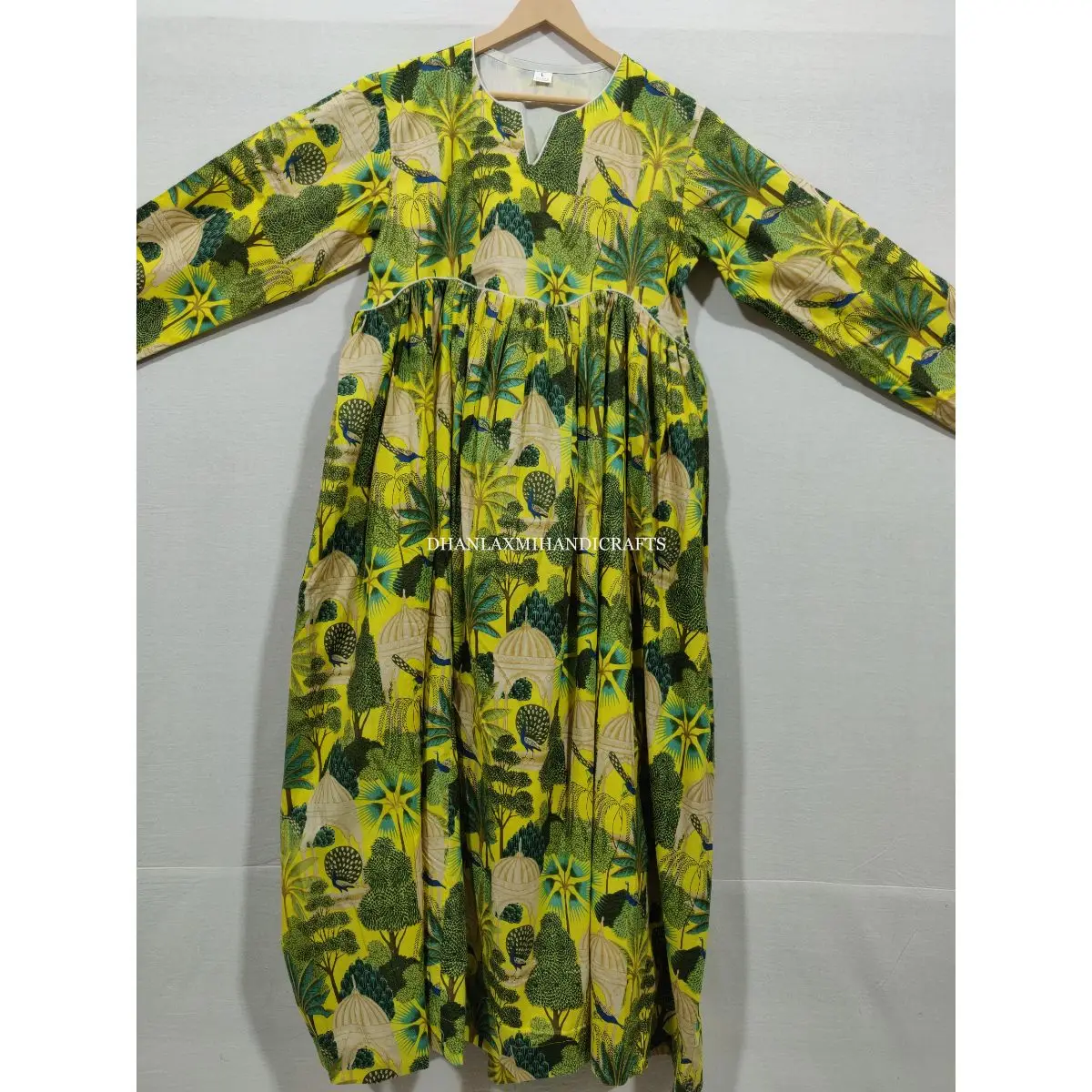 Women Apparel Cotton Printed Indian Tunic Multi-Color Bohemian Wholesale Wrap Dress Summer Designer Beach Wear