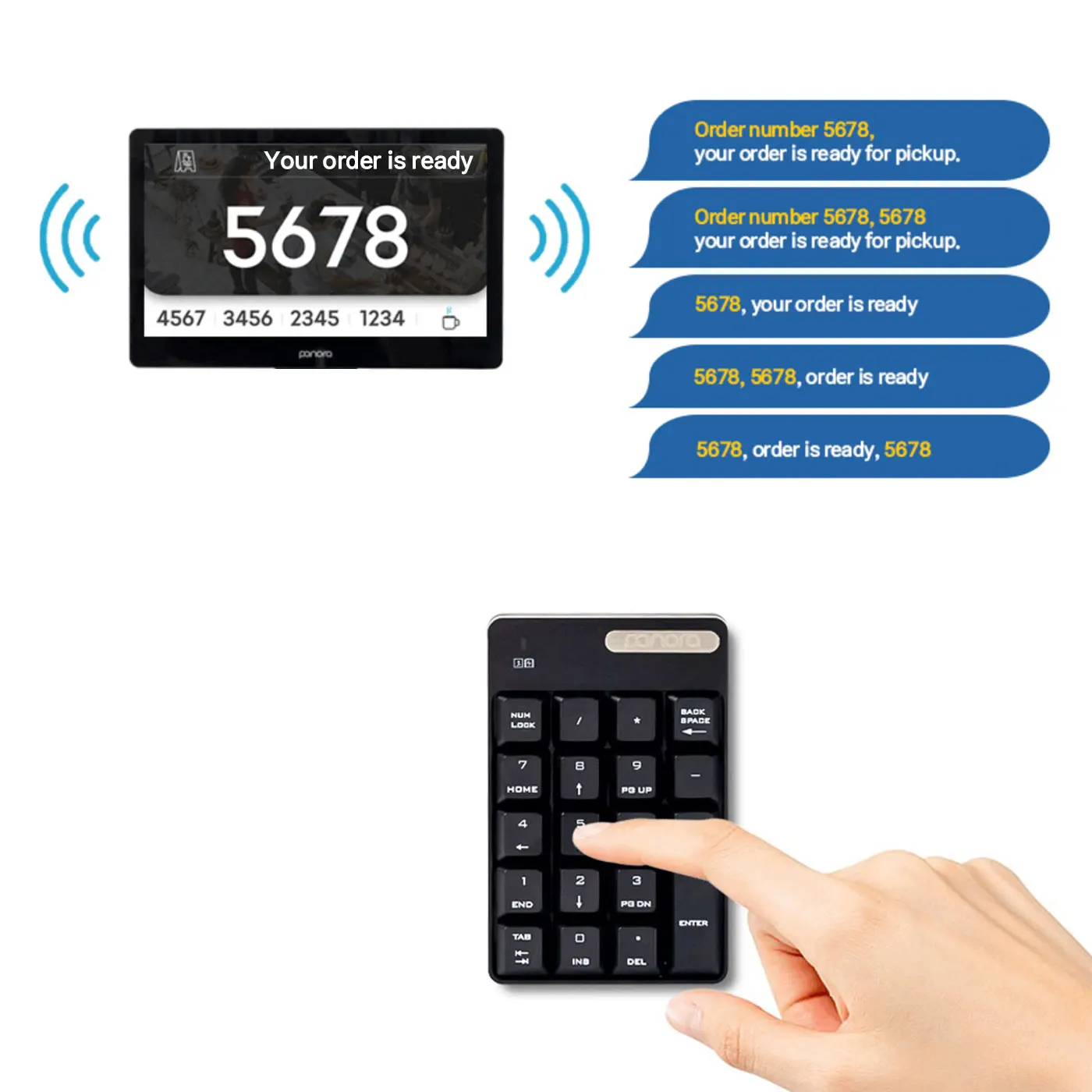 [Panora] POS To Display Menus Change Order Status And Print Reciepts Point Of Sale Machine Factory Wholesale POS System