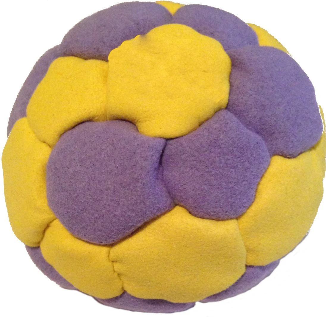Footbags Hacky Sack Mini Ball made by synthetic suede filled with plastic pallets All Panels and Filling Custom Logo