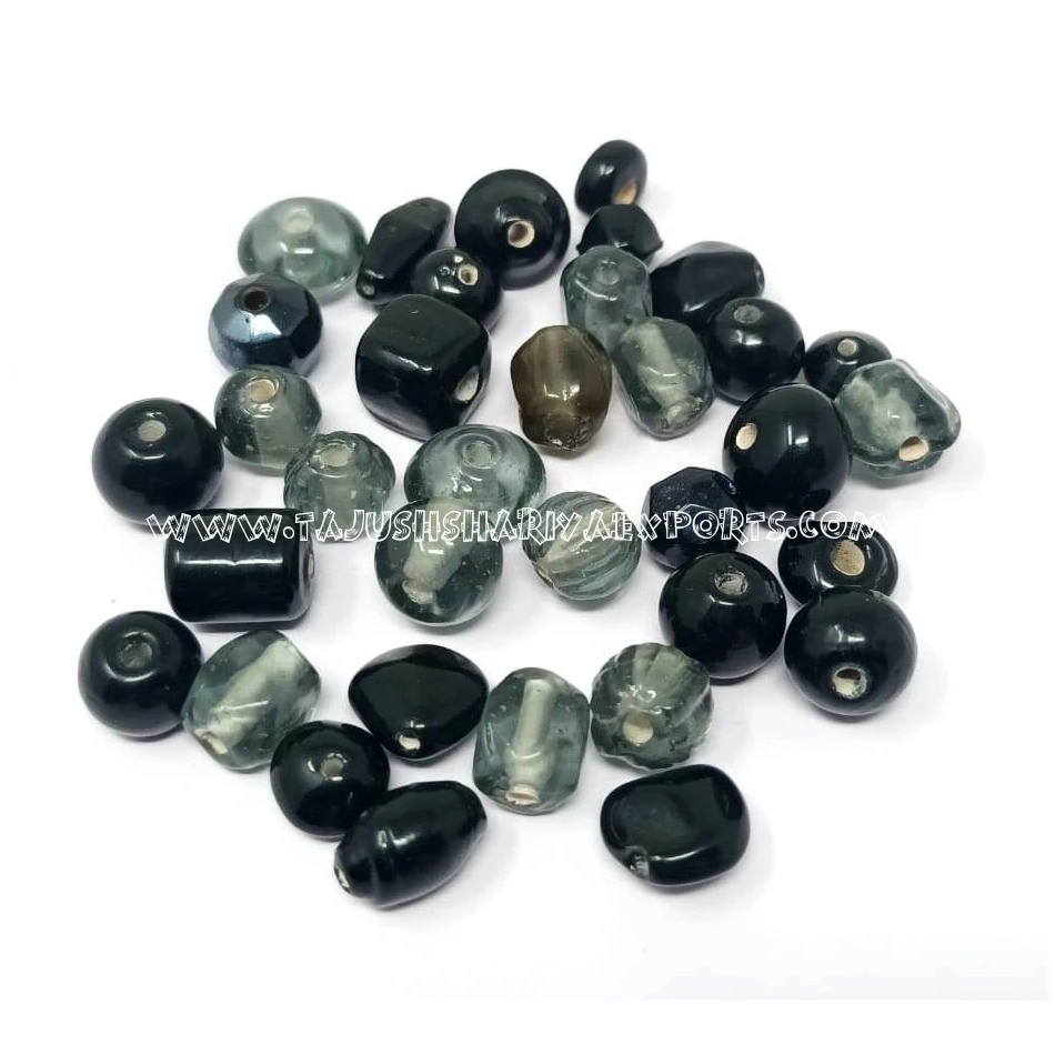 Exporter of handmade  Plain Glass Beads Colorful  Glass Beads for Jewelry Making