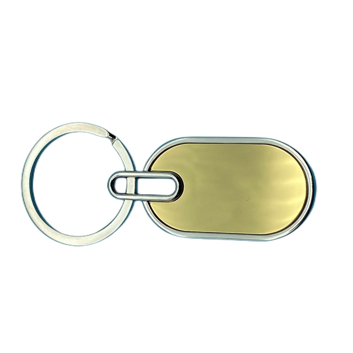 OEKO-TEX  Manufactured Custom Copper Zinc Alloy Decoration middle golden boutique  keychain