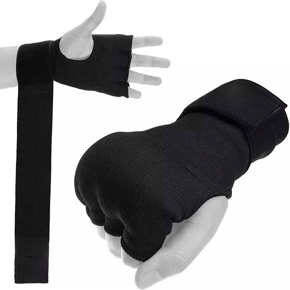 Protection Boxing Hand Wraps Inner Gloves Quick Dry Long Wrist Straps Elasticated Padded Fist Hand  Muay Thai MMA Martial Arts