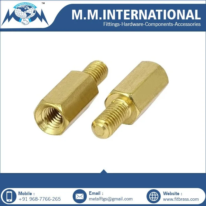 Customized OEM High Precision Brass Spacer Use for Electronics Available at Affordable Price from India