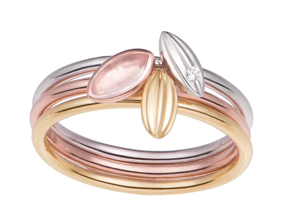 OEM ODM 14K gold jewelry women earrings with quartz stone and diamond Vietnam jewelry manufacturer wholesale price