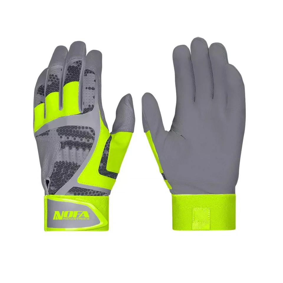 professional hot sale Batting Gloves Leather Baseball Batting Gloves High Quality Baseball Team Player Gloves