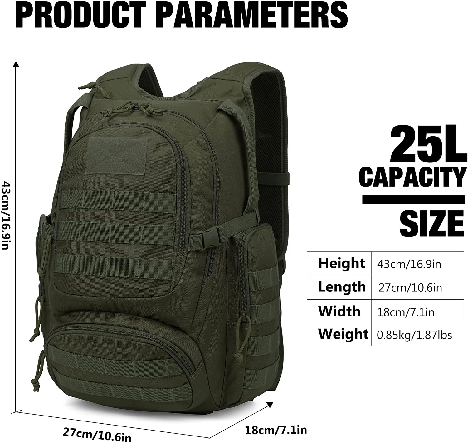 Newest Design Tactical Back pack Sports Outdoor Travel Hunting Hiking Tactical Backpack Bags for Men Women