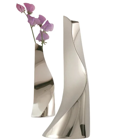 Classic Designer Flower Pot Home Decor and Interior Glossy Gold Finished Flower Vase Hotels And Restaurants