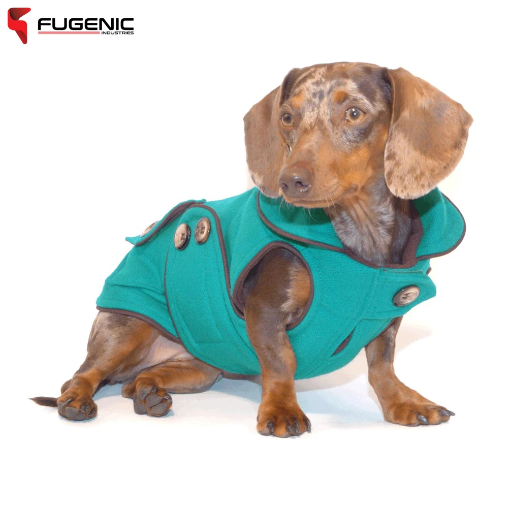 Dachshund Coats In Solid Color Thickened Warm Pet Coat With Soft Fabric Dachshund Clothes BY Fugenic Industries