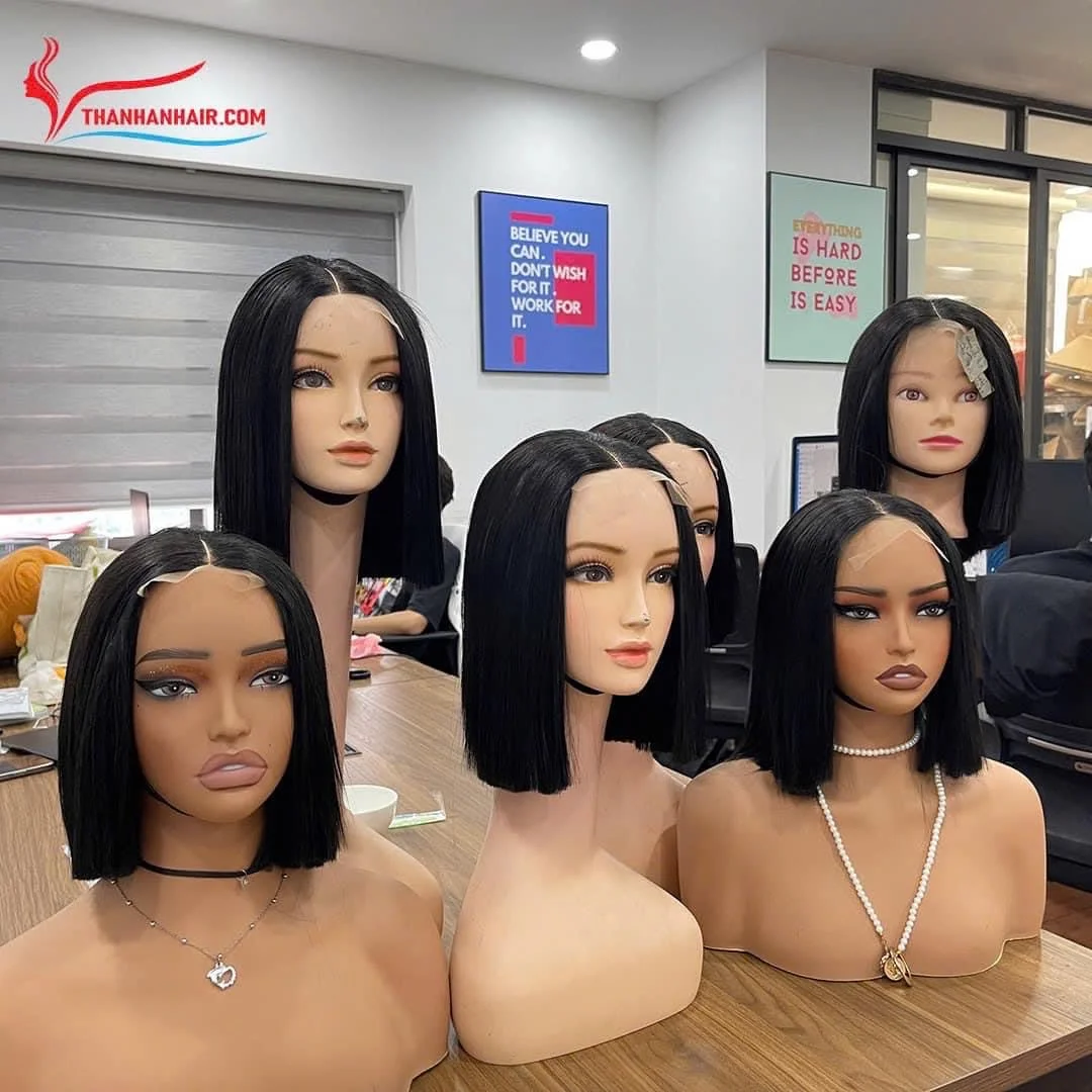 WHOLESALE PRICE: Bone straight wig hair extension 10 inches various colors Vietnamese human hair extension