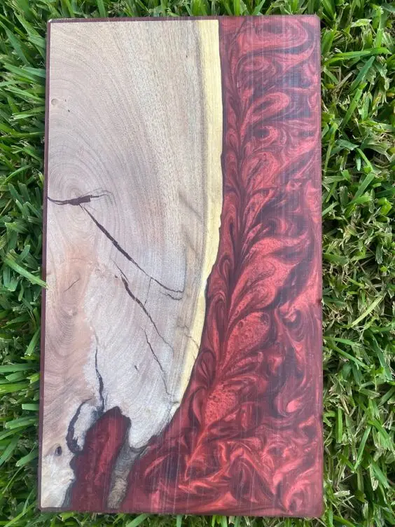 Wholesale Manufacturer Popular Wood & Resin Cutting Board Best Selling Product Chopping Block Board Handcrafted Cheese Board