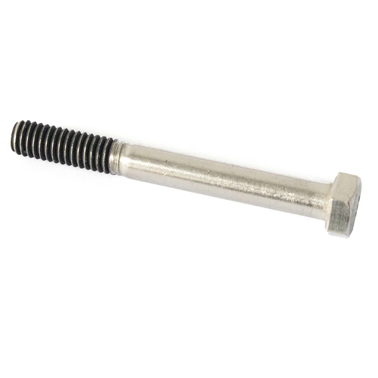 Manufacturers wholesale Structural Split Pin Hole Hex Flat Head Concrete Stainless Steel Thick Rod Half Tooth Outer Hexagon Bolt