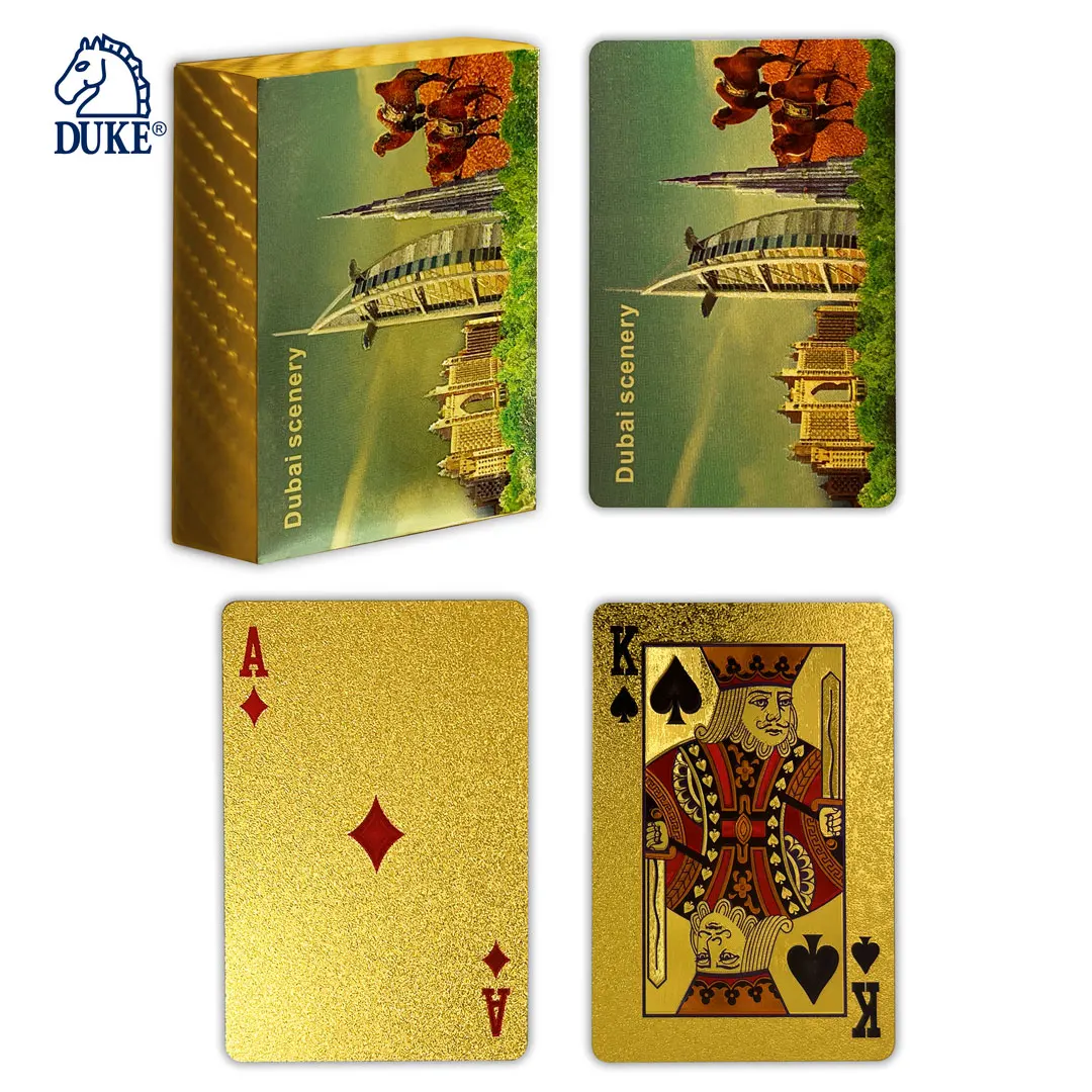 Gold Foil Playing Cards Deck - Burj Al Arab Hotel