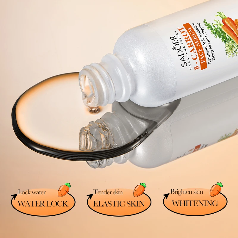 OEM SADOER private label B carrot herbal beauty products brightening anti aging face face skin care set