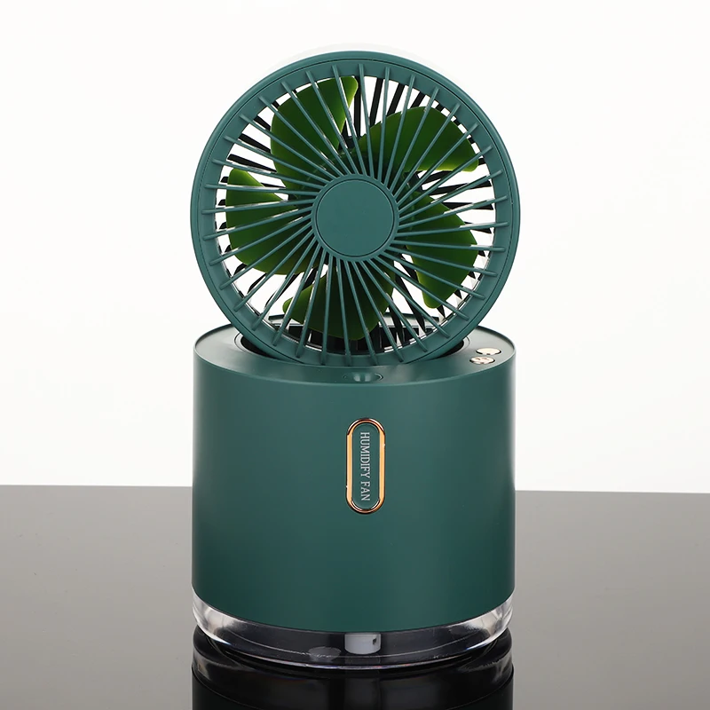 Factory Hot Sale Table Portable USB Rechargeable Folding Water Cooling Spray Adjustable Humidifier revolve Mini Fan
