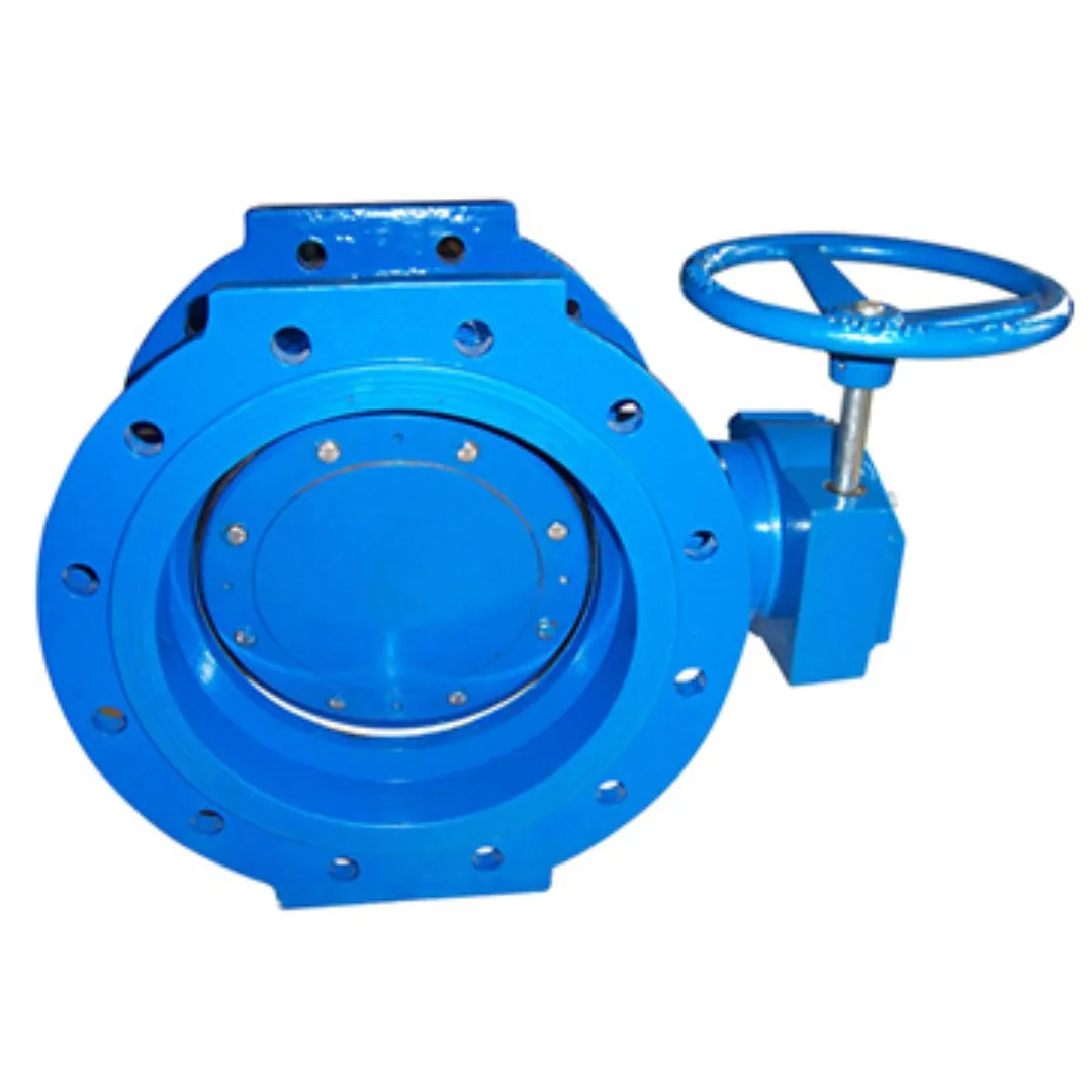 KEFA Ductile Iron PN16 DN125mm 5in EPDM Lever Manual Pneumatic Worm Gear Double Eccentric Butterfly Valve