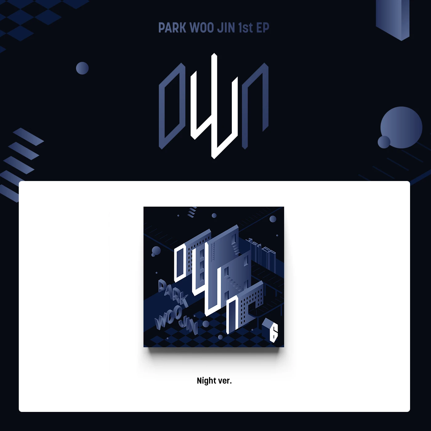 [Официальные альбомы KPOP] Корейский IDOL Boy Group Girl AB6IX PARK WOO JIN 1st EP [oWn] Night