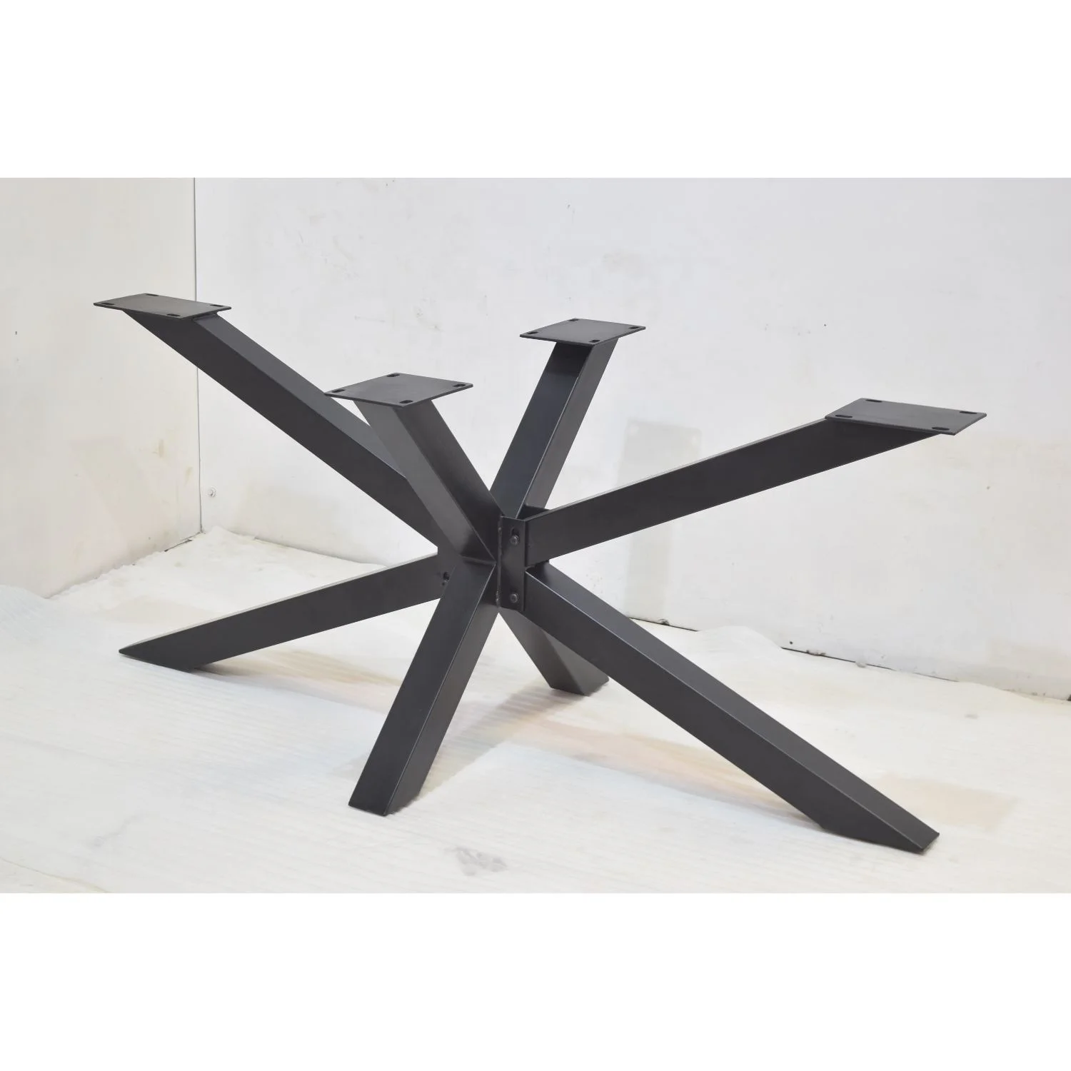 Wrought Iron Thin Size Industrial Modern Urban Loft Spider Dining Table Leg
