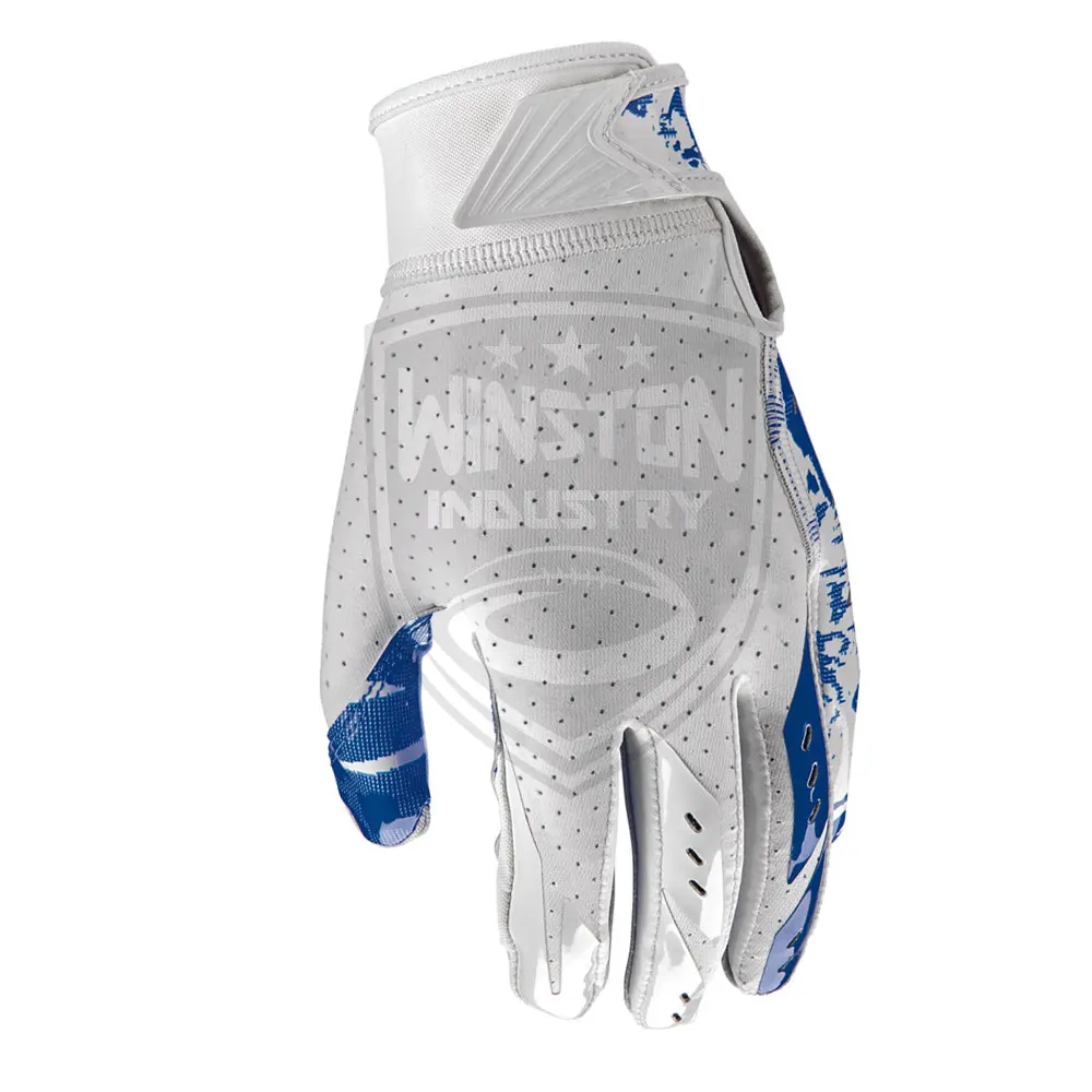 Professional Football Receiver Gloves Custom Logo Receiver Gloves Made in Pakistan Football Gloves