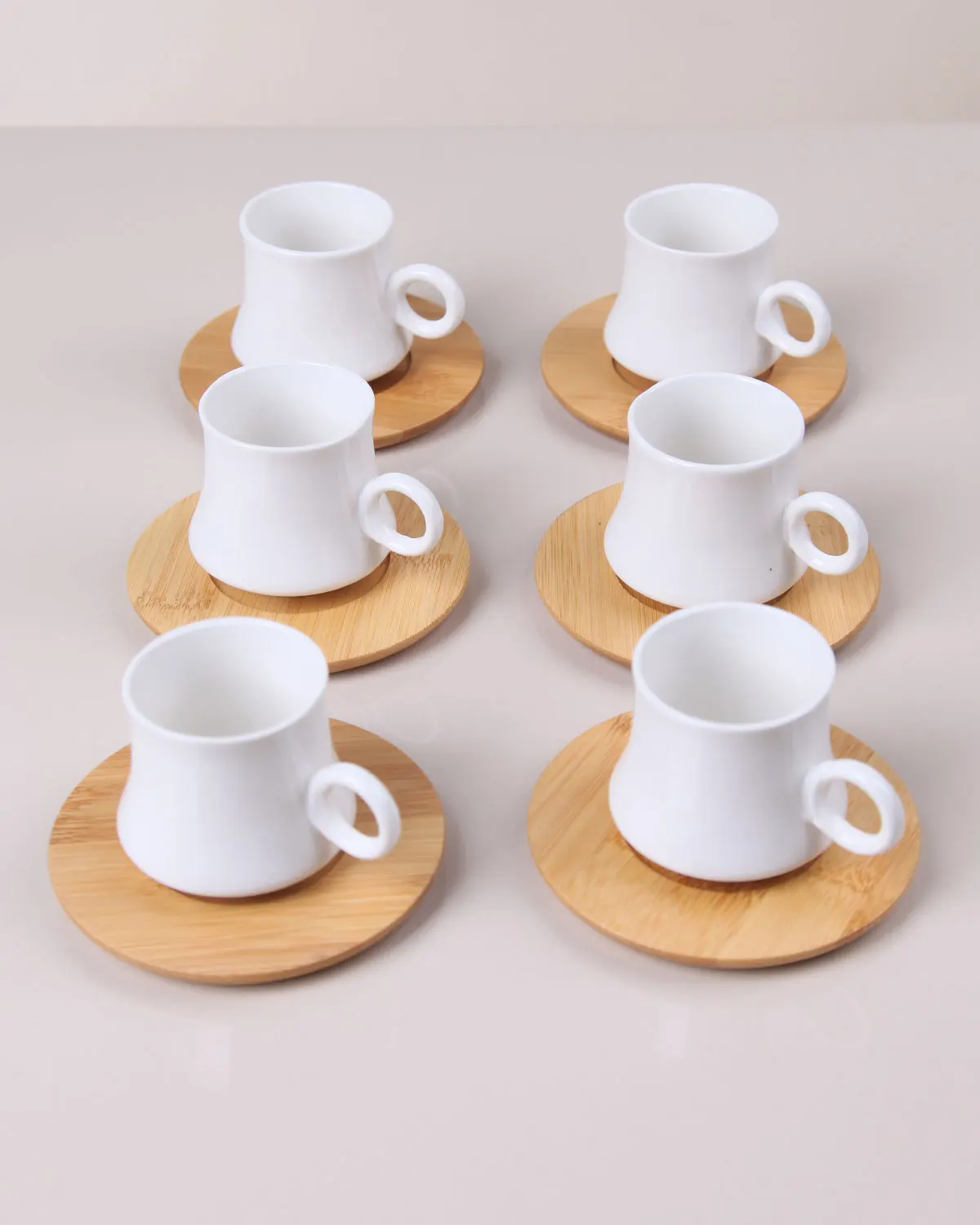 TURKISH Set of 6 Coffee Cups WHOLESALE BEST PRICE Coffee cups set BAMBOO SET from Turkish Manufacturer Producer