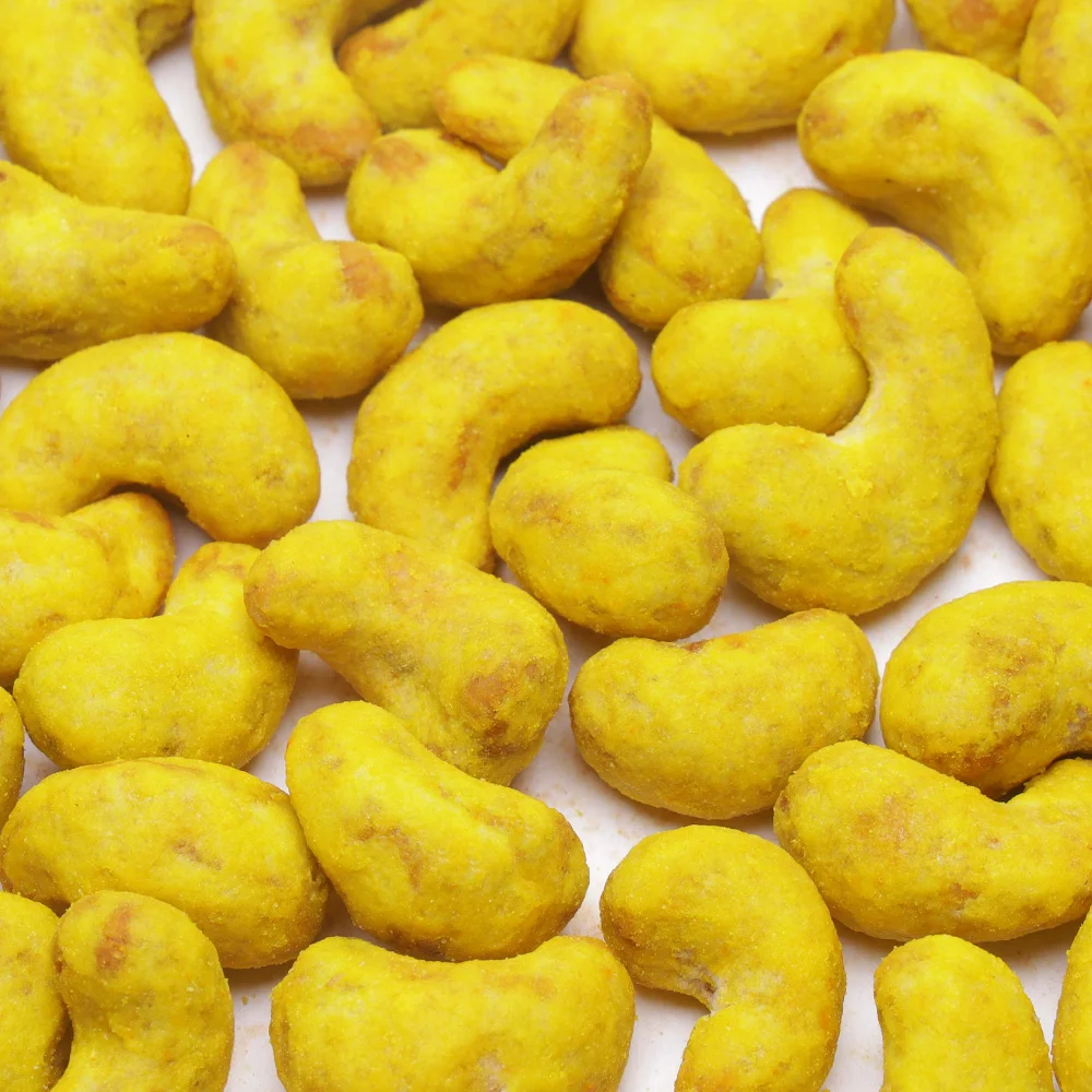 Vietnam Manufacturer Roasted Cashew with Durian Flavor Delicious Taste Cashew Kernels High Quality