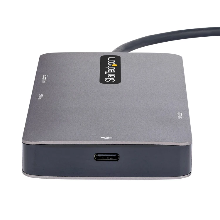 Dual Video 4K 60Hz, 2Pt 5Gbps USB-A Hub 100W Power Delivery Pass-Through USB C Multiport Adapter