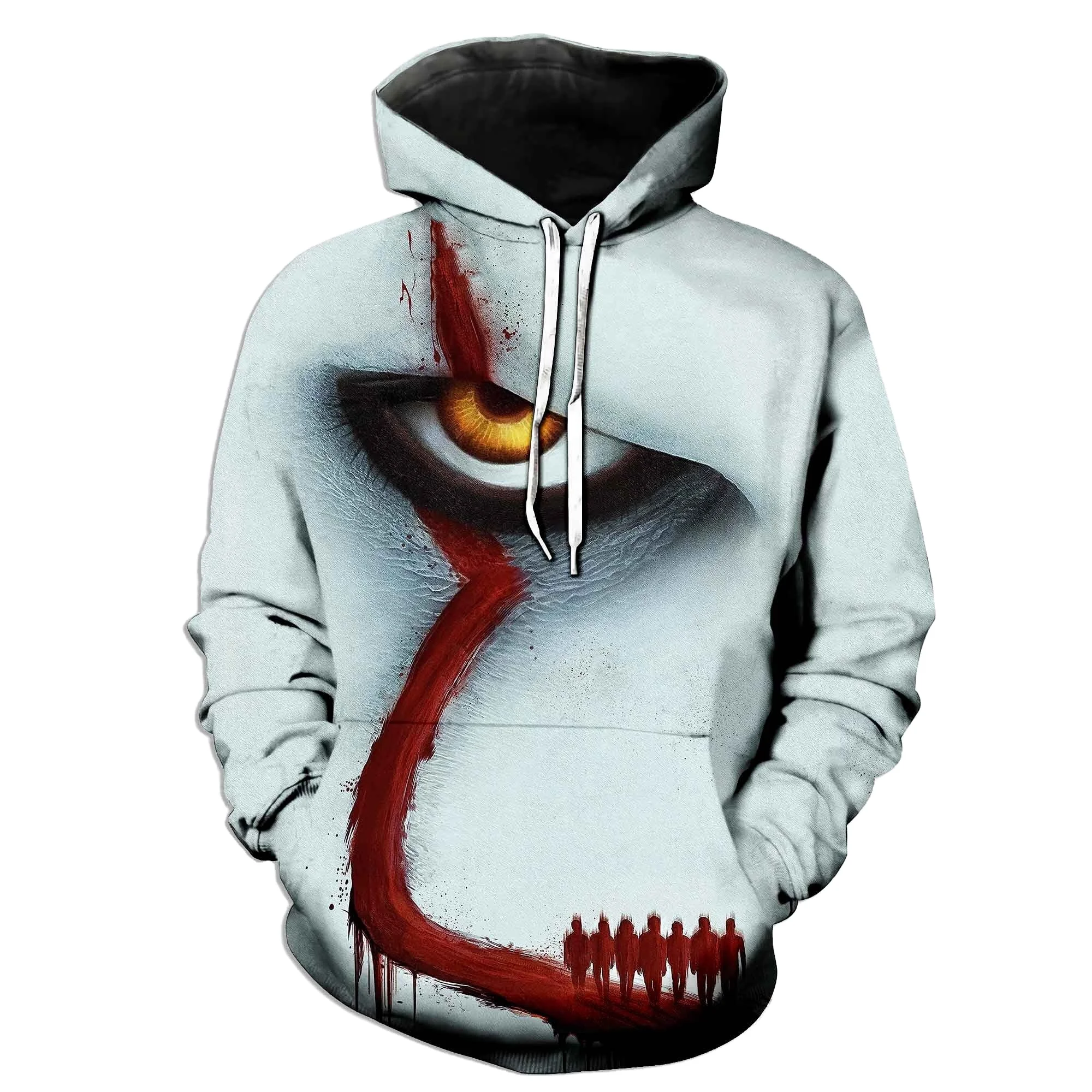 Hot Joker 3D Printed Hoodies Men Horror Movie Men Casual Fashion Funny Oversized Pullover Hoodies