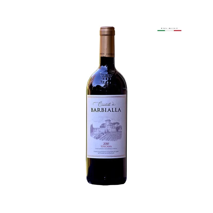 Red wine made in italy supertuscan igt sangiovese petit verdot merlot 2010