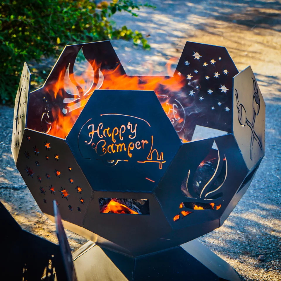 custom corten steel fire ball garden fire ball & fire pit outdoor