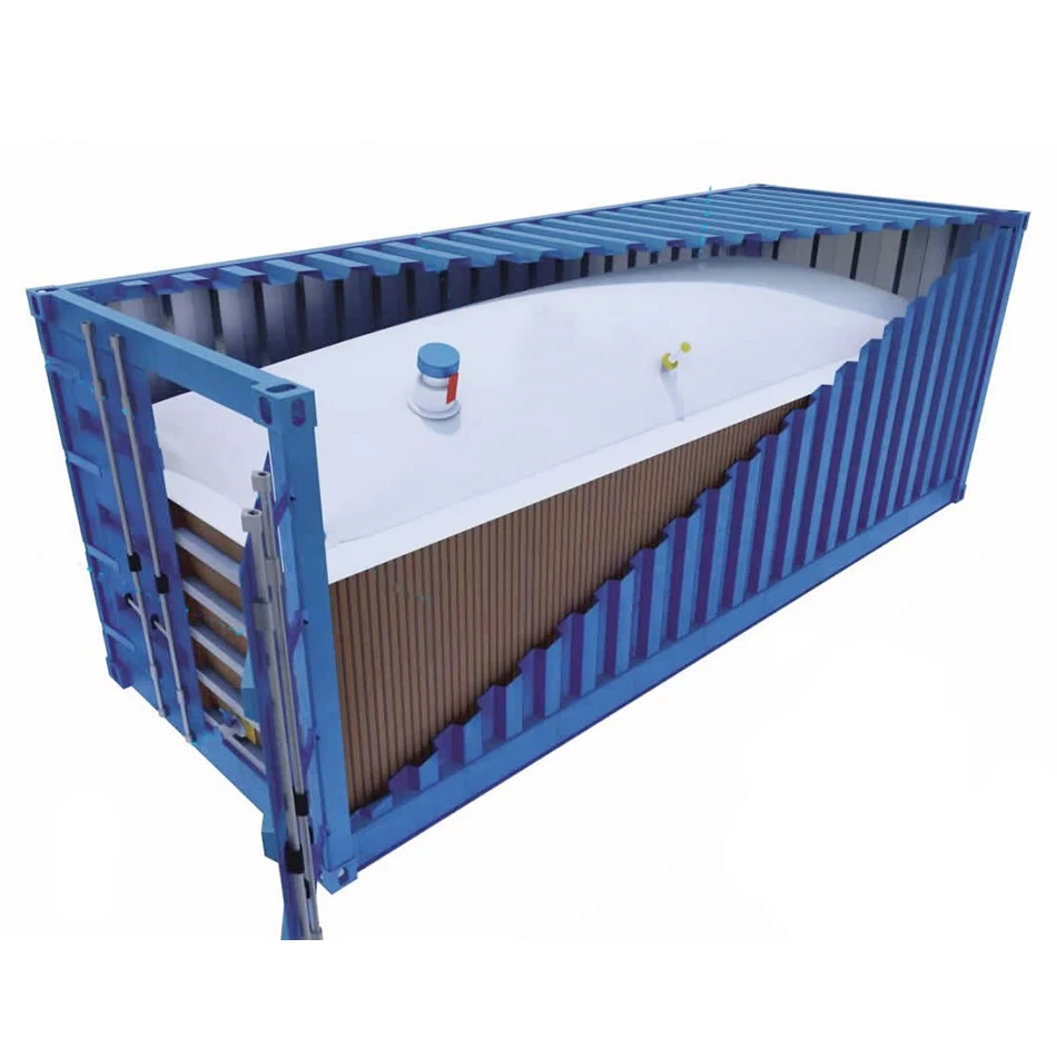 Liquid Transportation Container Liner Bag 40FT PP Woven Fabric Sunflower Oil Bulk Flexitank