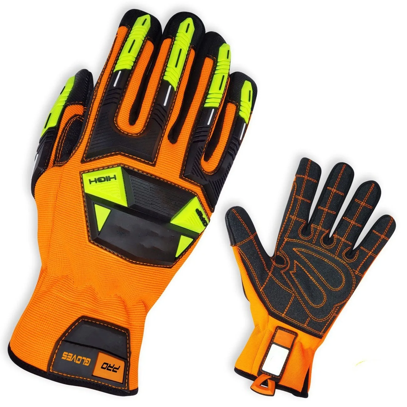 Customized High quality Firefighter Gloves Genuine leather Fireproof Fire Fighting Gloves With Full Finger