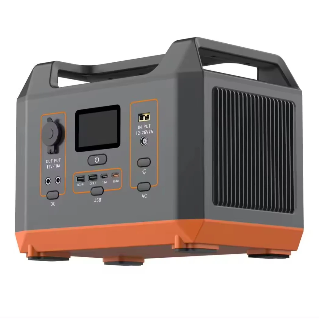 600W Wireless Charge Portable Power Station for Outdoor RV Van Camping Travel Blackout