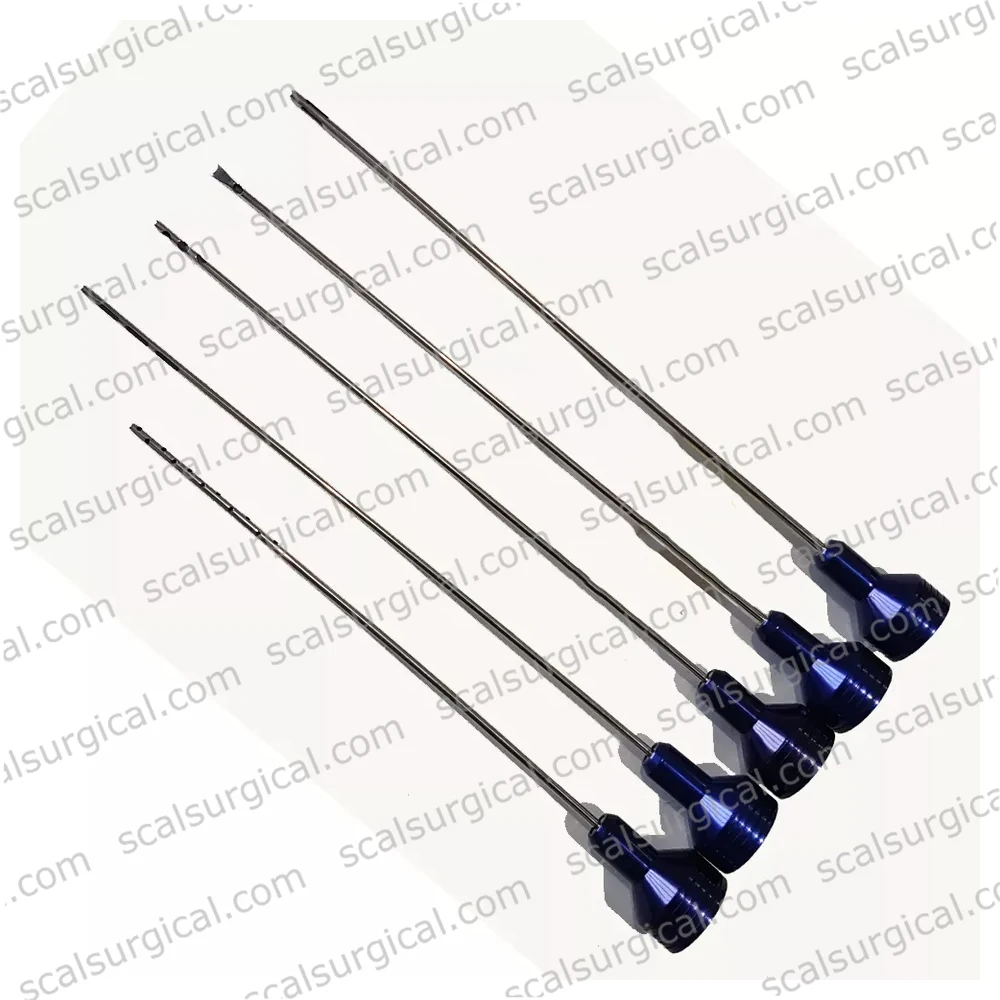 Three Port Harvester Toomey Handle Cannula Toomey Infiltration cannulas Set