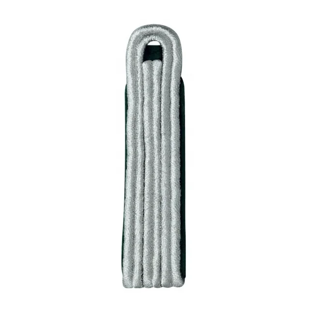 OEM Silver Russia Braid Shoulder Board on Green Padding Wholesale General Shoulder Board for Club Jacket or for Uniforms
