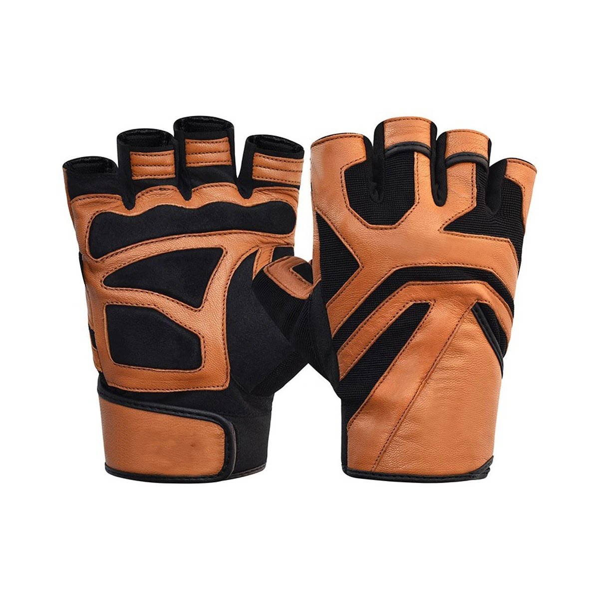 New Best Top Manufacture OEM Hot Selling Personalized Bodybuilding Gym Weight Lifting Workout Leather Gloves From Pakistan