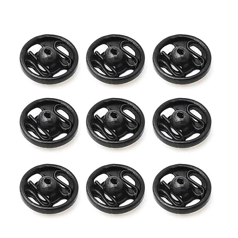 Prym 34G06SKB 6MM Sew-On Snap Fasteners Large Buttons Metal Press Studs Buttons for Sewing