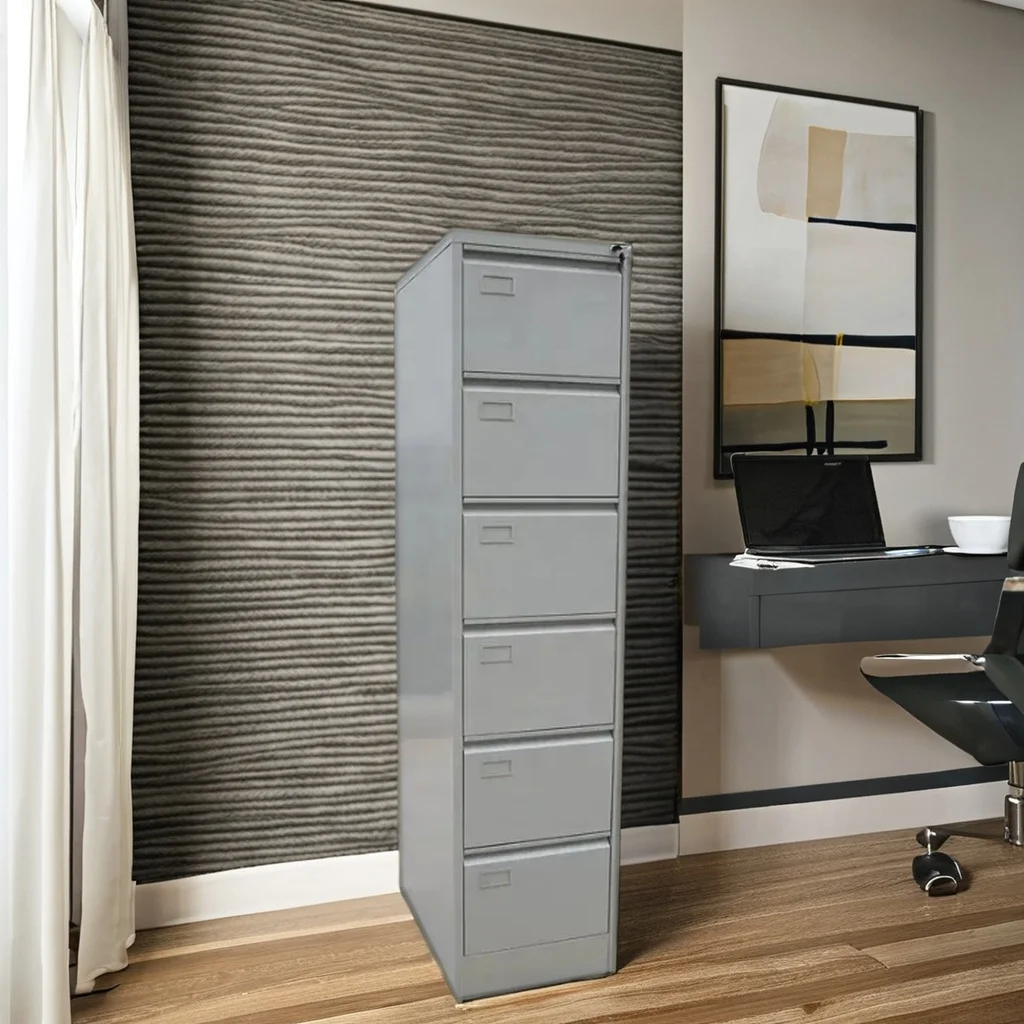 Office 6 Drawer Metal Filig Cabinet Steel Executive Filing Cabinet Home Office Vertical Drawers Maxi File Cabinet