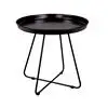 Tray Top Round Coffee Table Handmade Iron Powder Coated Coffee Table For Livingroom Modern Coffee Table
