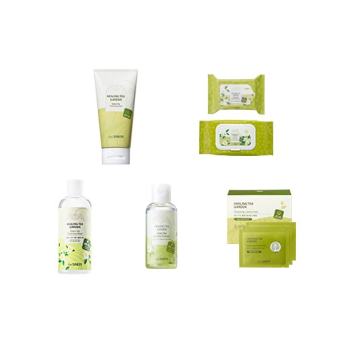 Korea wholesale THE SAEM Healing Tea Garden Green Tea Cleansing Foam 150ml Mild Moisturizing Facial Foam with Rich Bubble