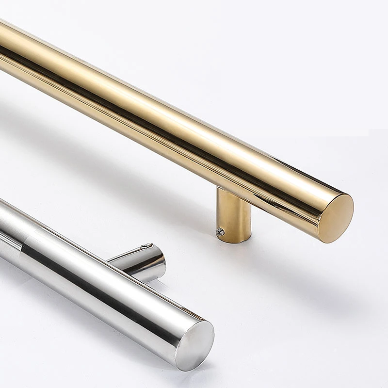 Custom Made Flat Steel Round Pipe Elevator Lift Handle Stainless Steel 304 Door Handle Cable Car Handle