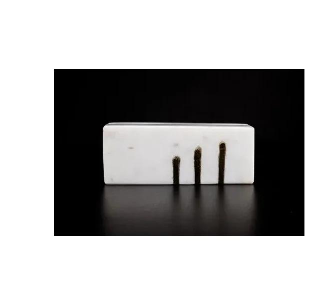 Table Menu card Holder natural marble granite stone Decoration stand hot selling tableware items high quality