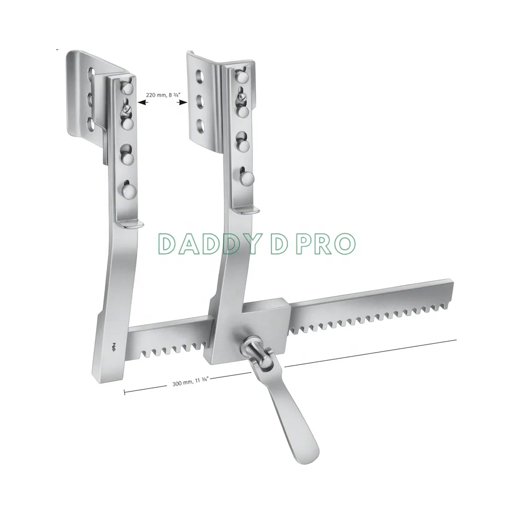 BURFORD FINOCHIETTO RIB RETRACTOR With Blades German Stainless Steel Cardiovascular Surgical Instruments RIB SPREADER RETRACTOR