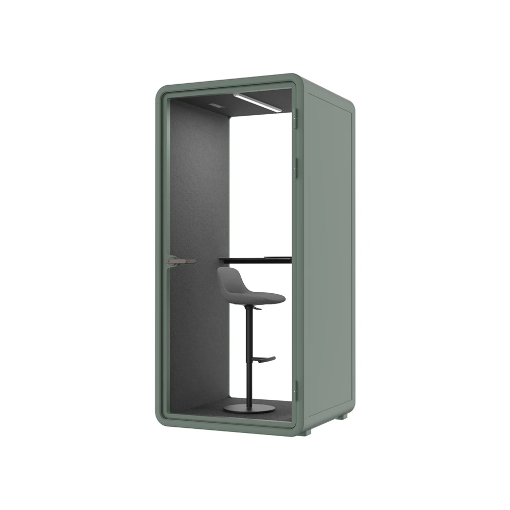 Minimalistic Office Booth Pods Office Soundproof Booth Excellent Office Acoustic Noise Insulation Phone Booth Meeting Pod