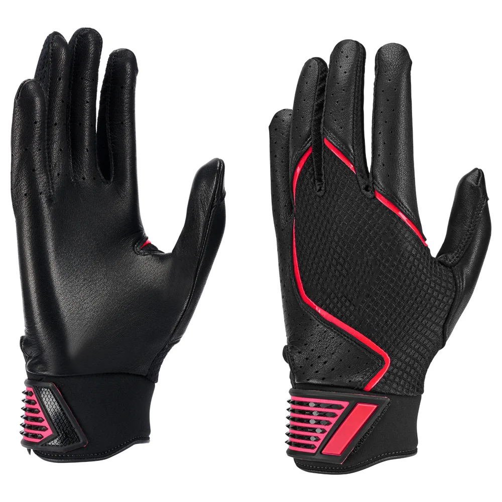 Premium Wholesale Price Softball Batting Gloves Factory Price High Quality Colourful Baseball Batting Gloves